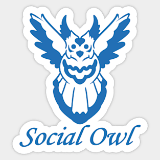 Social Owl Sticker